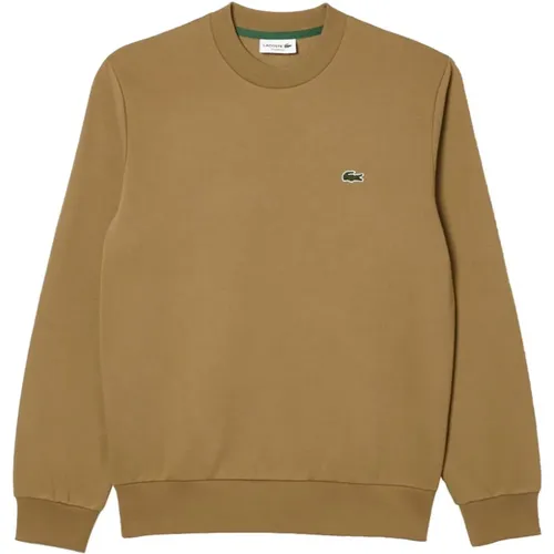 Brauner Pullover Casual Sportlicher Look , Herren, Größe: XL - Lacoste - Modalova