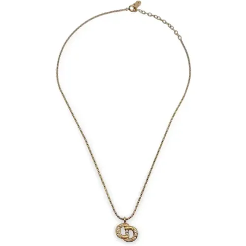 Pre-owned Metal necklaces , female, Sizes: ONE SIZE - Dior Vintage - Modalova