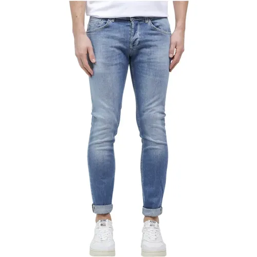 Stylish Slim-Fit Jeans Upgrade , male, Sizes: W40 - Dondup - Modalova