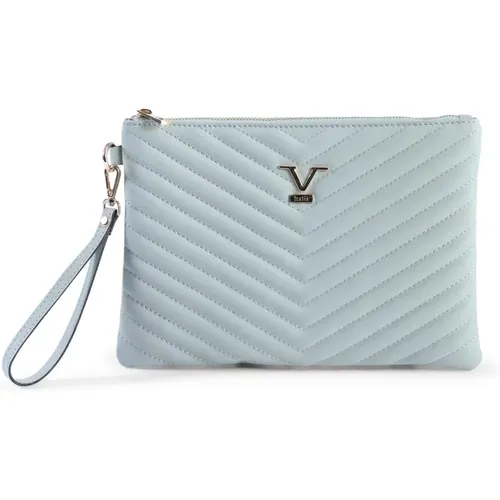 Clutches, female, , Size: ONE SIZE Light Blue Clutch Sportswear - 19v69 Italia - Modalova