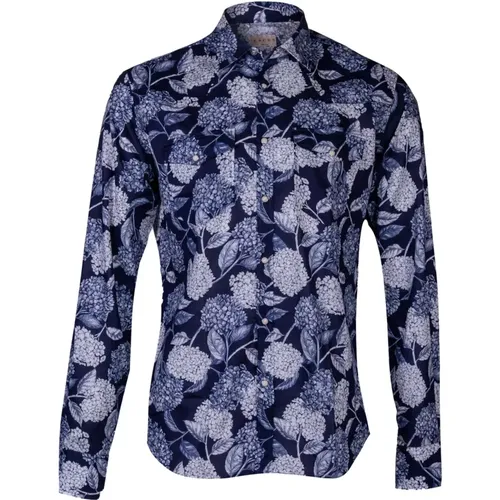 Mens Cotton Tailored Shirt with Italian Collar , male, Sizes: 3XL, L, M, XL, 2XL - Xacus - Modalova