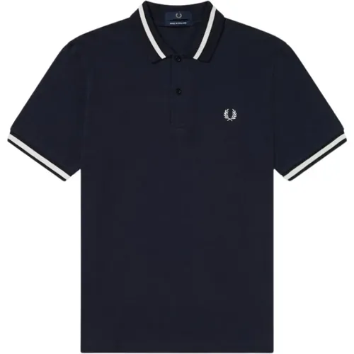 Polo Shirts, male, , Size: 4XS Original Single Tipped Polo Navy/White - Fred Perry - Modalova