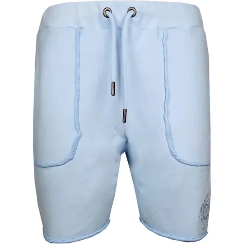 Casual Blaue Sweat Shorts , Herren, Größe: XS - carlo colucci - Modalova