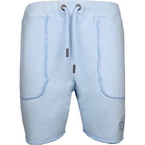 Casual Blaue Sweat Shorts - carlo colucci - Modalova