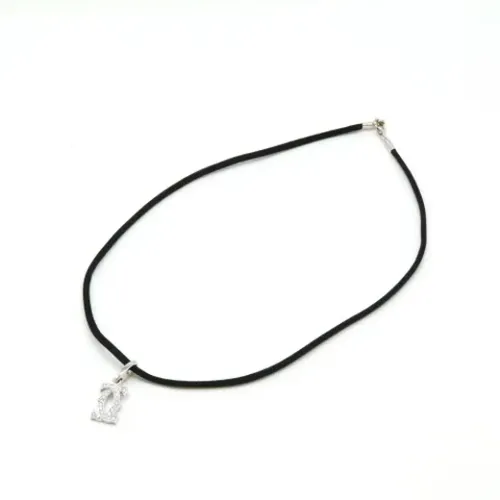 Pre-owned Jewellery, female, , Size: ONE SIZE Pre-owned White Gold necklaces - Cartier Vintage - Modalova