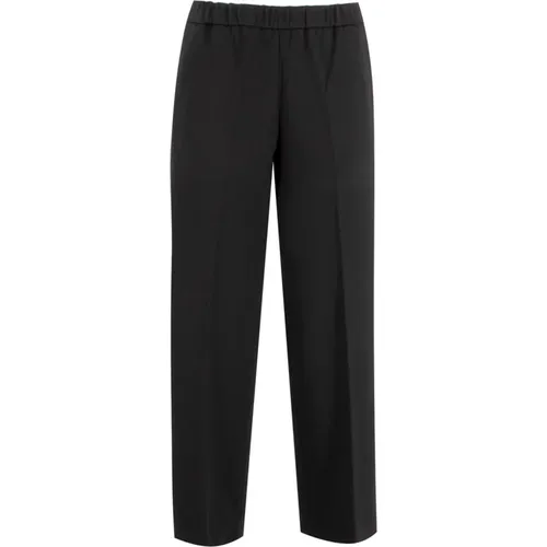 Comfort Fit Jersey Jogging Pants , female, Sizes: M, L - Fabiana Filippi - Modalova