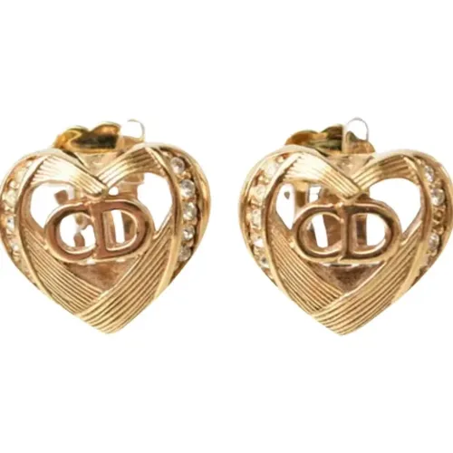 Pre-owned Jewellery, female, , Size: ONE SIZE Pre-owned Metal earrings - Dior Vintage - Modalova