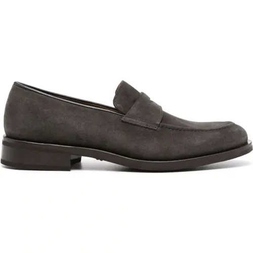 Wildleder-Loafers, Lederfutter, Gummisohle , Herren, Größe: 44 EU - Fratelli Rossetti - Modalova