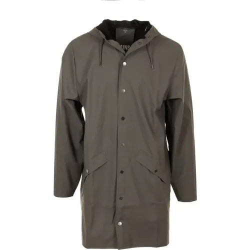 Coats Grey , male, Sizes: M, XL, L, S - Rains - Modalova