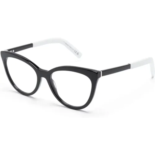 Schwarze Optische Brille Stilvoll und vielseitig , Damen, Größe: 53 MM - Moncler - Modalova