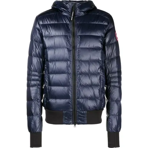 Blaue Crofton Kapuzenjacke mit Polsterung - Canada Goose - Modalova