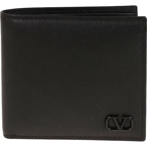Billfold Wallet Only Card Mini Vlogo Signature , male, Sizes: ONE SIZE - Valentino Garavani - Modalova