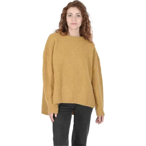 Dark Alpaca Blend Sweater , female, Sizes: XL - Hugo Boss - Modalova