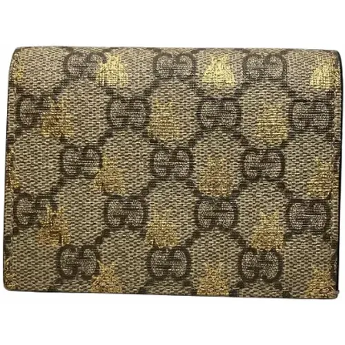 Pre-owned Wallets, female, , Size: ONE SIZE Pre-owned Canvas wallets - Gucci Vintage - Modalova