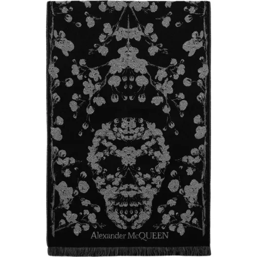 Silk Blossom Scarf - /Pink , female, Sizes: ONE SIZE - alexander mcqueen - Modalova