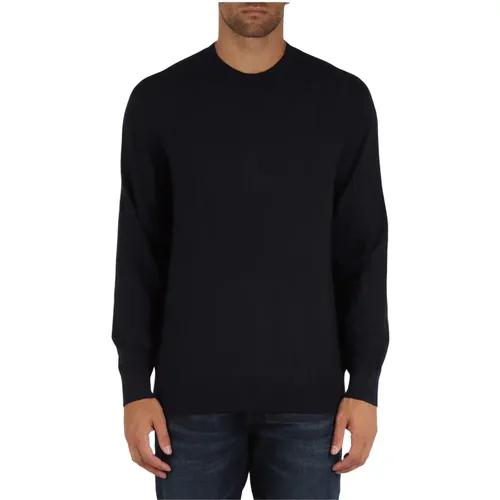 Logo Print Viscose Blend Sweater , male, Sizes: L, XL, S - Armani Exchange - Modalova