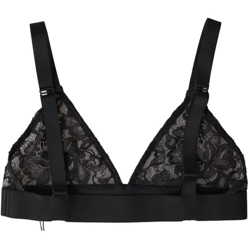 Bras, female, , Size: XS Floral Lace Stretch Bra - Dolce & Gabbana - Modalova