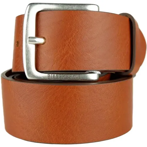 Leather Di Calfskin Belt , male, Sizes: 110 CM, 100 CM - Bikkembergs - Modalova