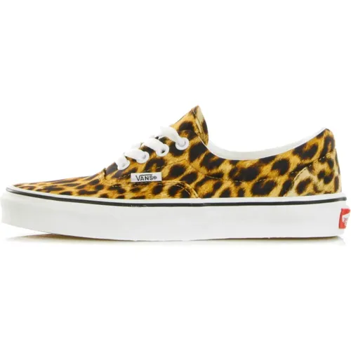 Leopardenmuster Low Top Sneakers , Damen, Größe: 36 EU - Vans - Modalova