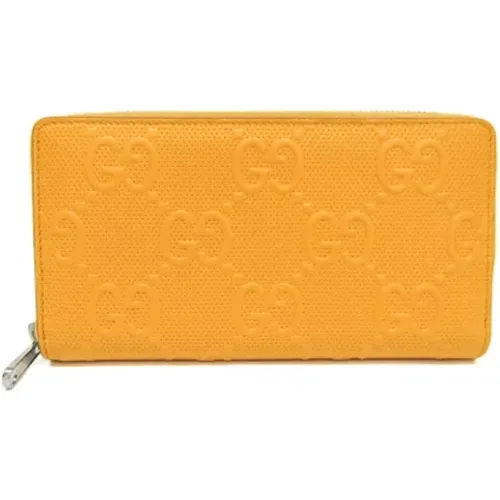 Pre-owned Wallets, unisex, , Size: ONE SIZE Pre-owned Leather wallets - Gucci Vintage - Modalova