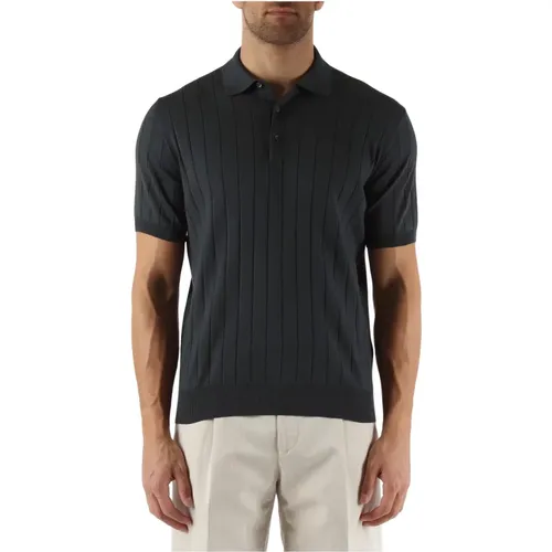 Ribbed Cotton Polo Shirt , male, Sizes: 2XL - Corneliani - Modalova