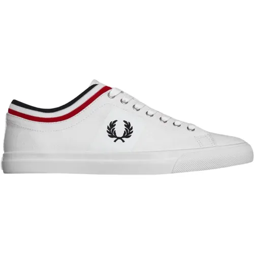 Sneakers, male, , Size: 9 US Classic Twill Sneakers with Tipped Cuff - Fred Perry - Modalova