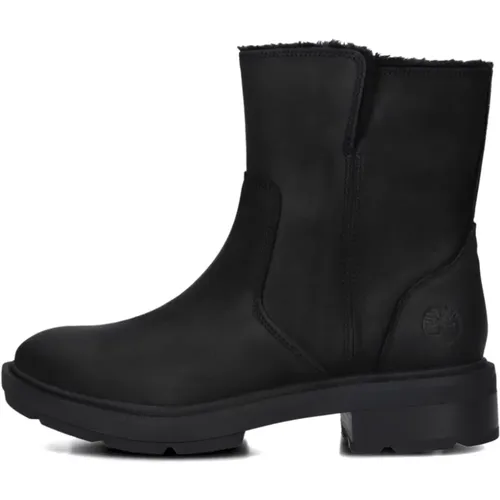 Schwarze Wildleder Stiefeletten für Frauen , Damen, Größe: 39 EU - Timberland - Modalova