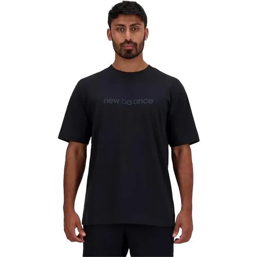 Hiper Density Grafik T-shirt , Herren, Größe: S - New Balance - Modalova