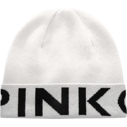 Large Logo Knit Hat , unisex, Sizes: ONE SIZE - pinko - Modalova