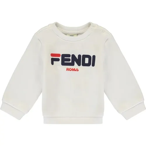 Baumwoll-Sweatshirt mit Logodetail - Fendi - Modalova