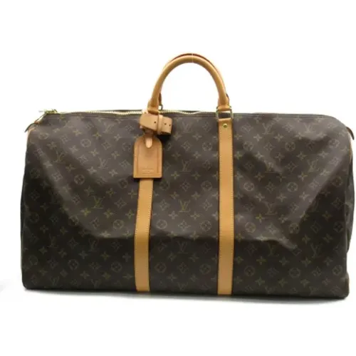 Pre-owned Weekend Bags, female, , Size: ONE SIZE Pre-owned Canvas handbags - Louis Vuitton Vintage - Modalova