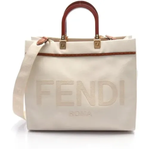 Pre-owned Handbags, female, , Size: ONE SIZE Pre-owned Canvas handbags - Fendi Vintage - Modalova