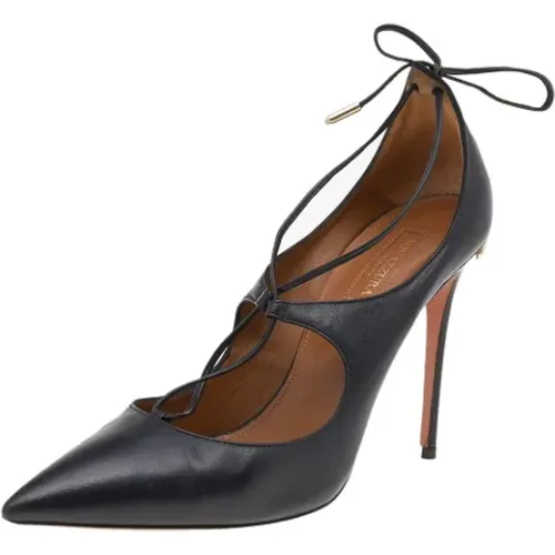 Pre-owned Leather heels , female, Sizes: 5 1/2 UK - Aquazzura Pre-owned - Modalova
