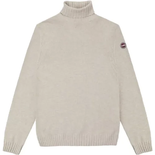 Turtlenecks, male, , Size: M Branded Wool Polo-neck Pullover - Colmar - Modalova