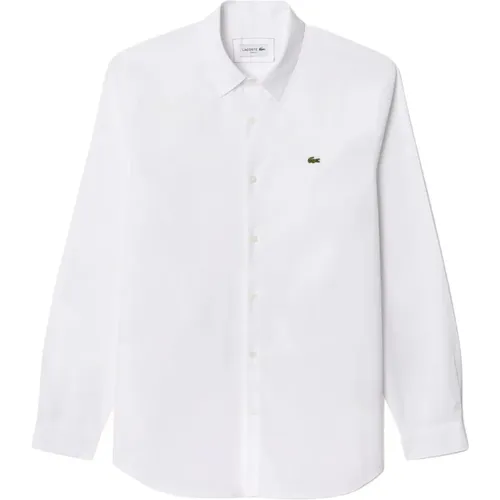 Slim Fit Stretch Cotton Shirt , male, Sizes: 2XL, L, XL, 3XL - Lacoste - Modalova