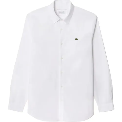 Slim Fit Stretch Cotton Shirt , male, Sizes: 4XL, L, XL, 3XL - Lacoste - Modalova