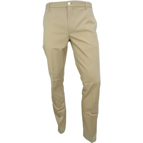 Chinos, male, , Size: XL Slim Fit Stretch Cotton Pants - HUGO - Modalova