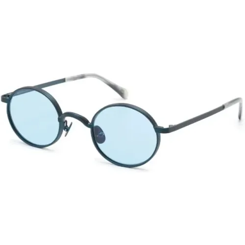 Sunglasses, unisex, , Size: 44 MM Moyel SUN Navy Celebrity Sunglasses - Moscot - Modalova