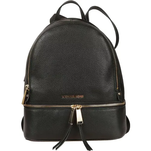 Backpacks, female, , Size: ONE SIZE Leather Backpack with Adjustable Straps - Michael Kors - Modalova