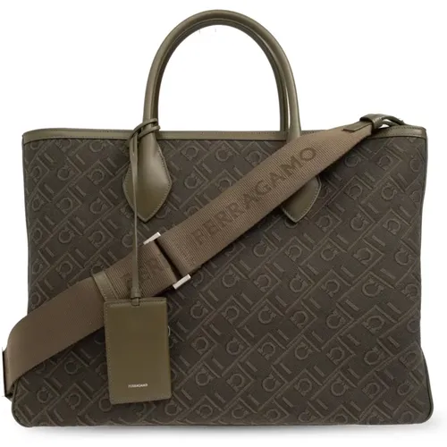 Shoulder Bags, male, , Size: ONE SIZE Tote Bag - Ferragamo - Modalova