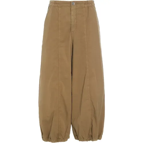 Dark Caramel Wabi Trousers , female, Sizes: L, M - Bitte Kai Rand - Modalova