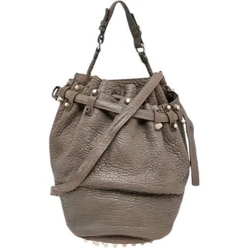 Pre-owned Bucket Bags, female, , Size: ONE SIZE Pre-owned Leather shoulder-bags - Alexander Wang Pre-owned - Modalova