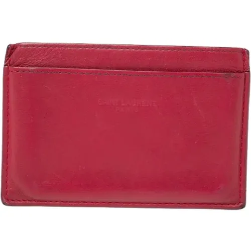 Pre-owned Wallets, female, , Size: ONE SIZE Pre-owned Leather wallets - Yves Saint Laurent Vintage - Modalova