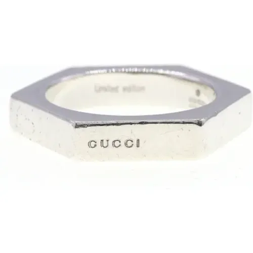 Pre-owned Jewellery, female, , Size: ONE SIZE Pre-owned Silver rings - Gucci Vintage - Modalova