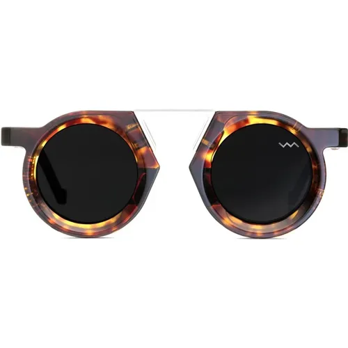 Nachhaltige runde Sonnenbrille Bl0045 Black Label , Herren, Größe: 44 MM - Vava Eyewear - Modalova