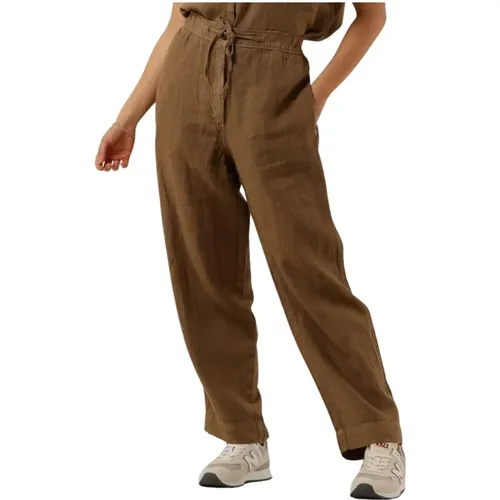 Khaki Hose für Stilvolles Garderoben-Upgrade , Damen, Größe: XL - Penn&Ink N.Y - Modalova