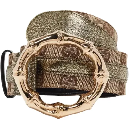 Pre-owned Belts, female, , Size: ONE SIZE Pre-owned Leather belts - Gucci Vintage - Modalova