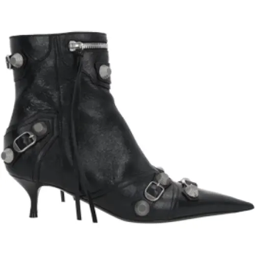 Studded Leather Arena Boots , female, Sizes: 3 UK - Balenciaga - Modalova