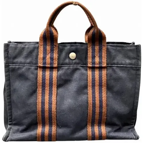 Pre-owned Tote Bags, female, , Size: ONE SIZE Pre-owned Canvas shoulder-bags - Hermès Vintage - Modalova