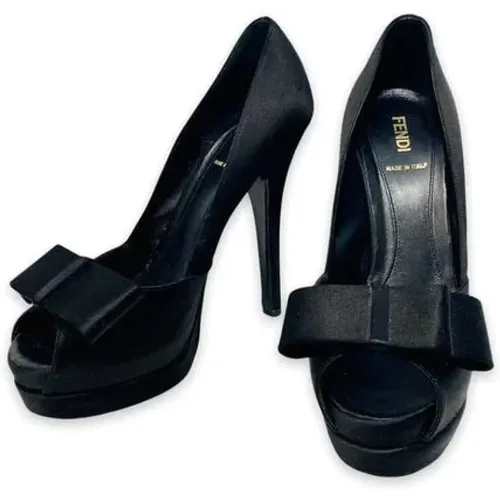 Pre-owned Satin Pumps , female, Sizes: 4 UK - Fendi Vintage - Modalova